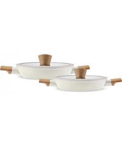 Karaca Swiss Crystal Almond Cream Indüksiyon Tabanlı Sahan 4 Parça set