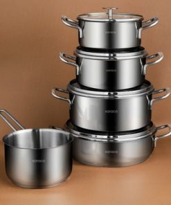 Karaca Aris Indüksiyon Tabanlı 9 Parça Çelik Tencere