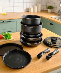 Karaca Biodiamond Easy Clip Çıkarılabilir Saplı İndüksiyon Tabanlı 12 Parça Tencere / Tava