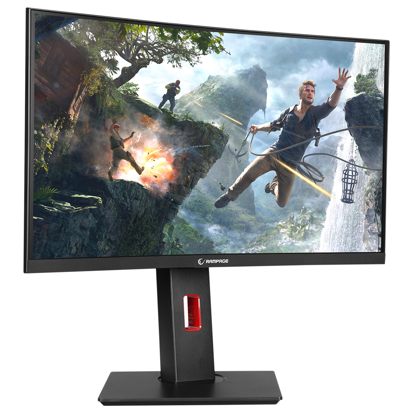 Rampage TRIANGLE TR24R165C 24 165Hz 1ms CSOT VA Full HD RGB Freesync HDR Pivot PC Curved Oyuncu Monitörü - Görsel 7