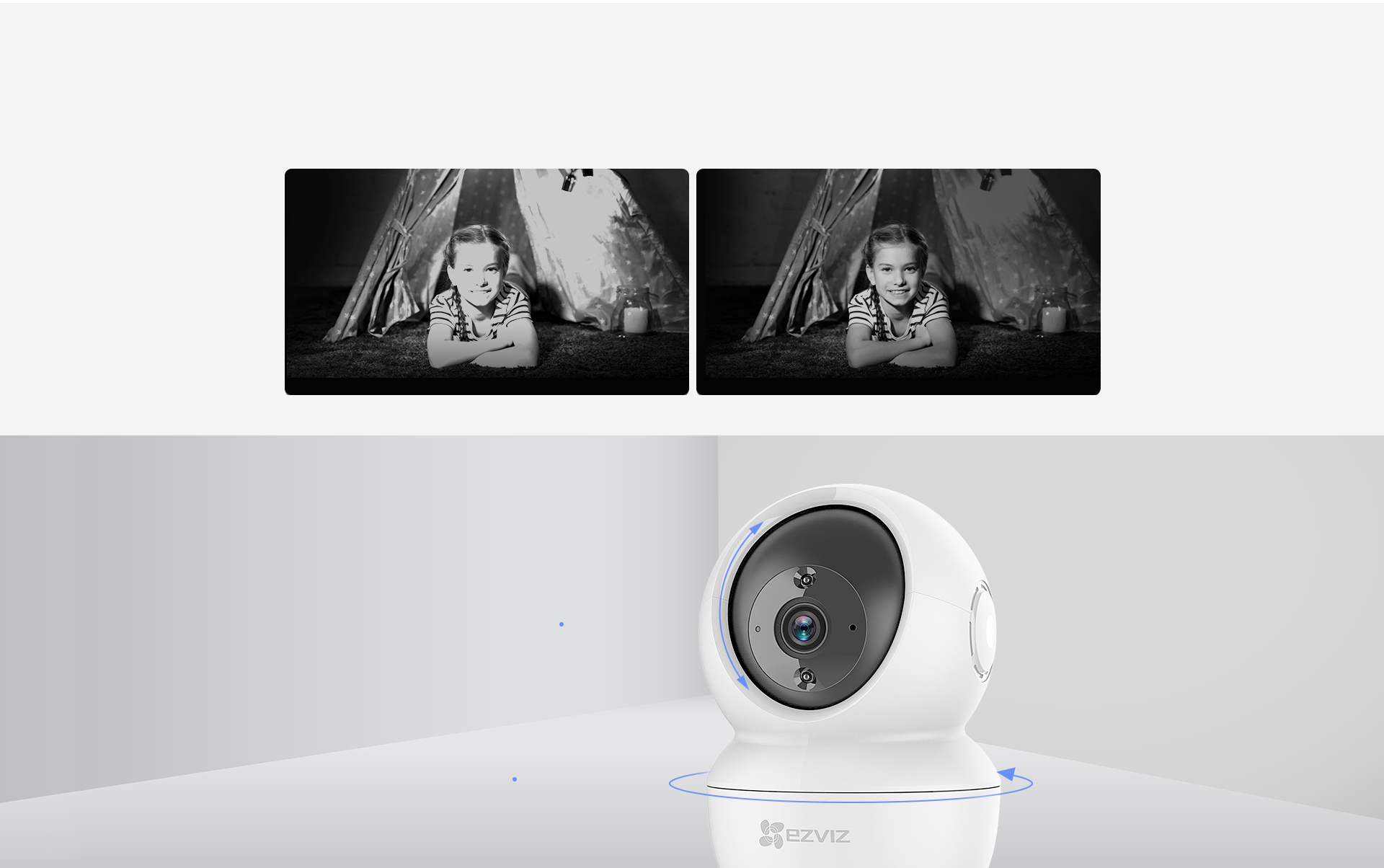 EZVIZ C6n 1080p Fhd 360 Derece Gece Görüşlü Sesli Ip Wifi Akıllı Ev Güvenlik Bebek Kamerası - Görsel 7