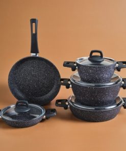 Karaca Bio Granit Blue Stone 9 Parça Tencere Seti