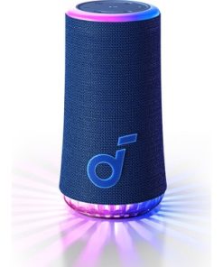 Anker Soundcore Glow Taşınabilir Hoparlör - 360° Ses Bluetooth Hoparlör - Senkronize Radyant Işık - A3166 -Mavi