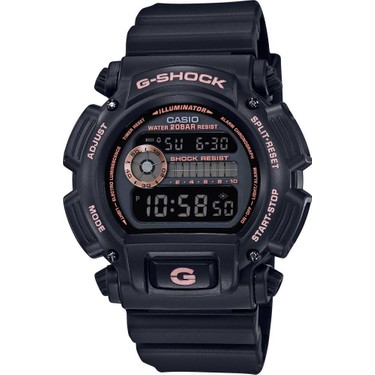 Casio G-Shock DW-9052GBX-1A4DR Erkek Kol Saati Dijital Fonksiyonlar Siyah Plastik Kasa 20 Bar Suya Dayanıklı