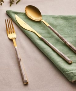 Karaca Arete 18 Parça 6 Kişilik Çatal Kaşık Bıçak Takımı Gold